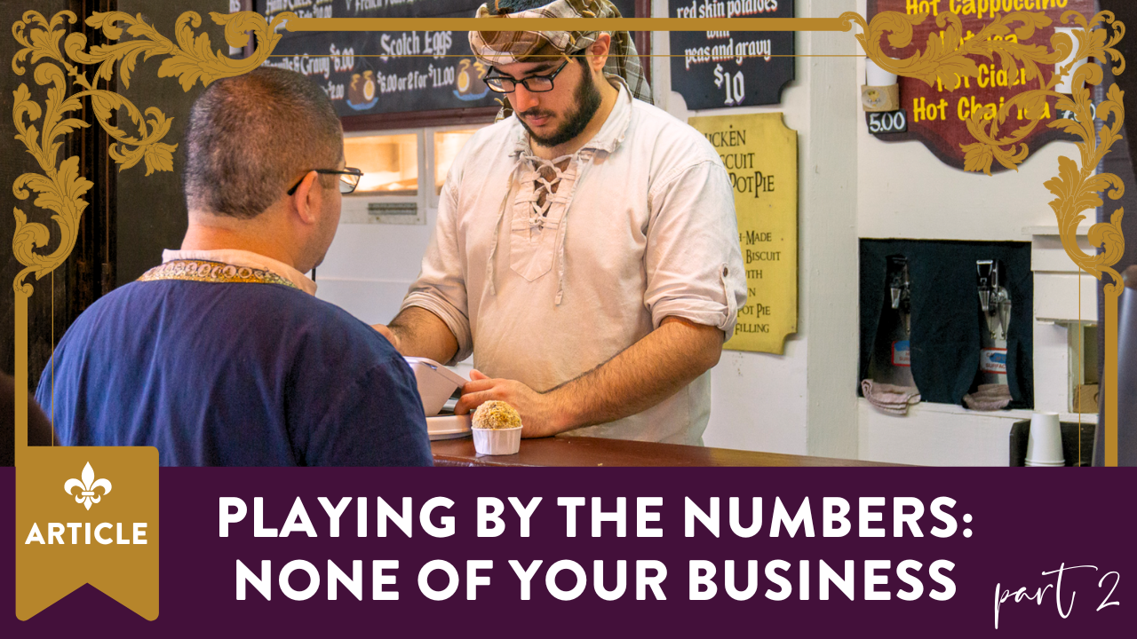 Playing by the Numbers: None of your Business – Part 2