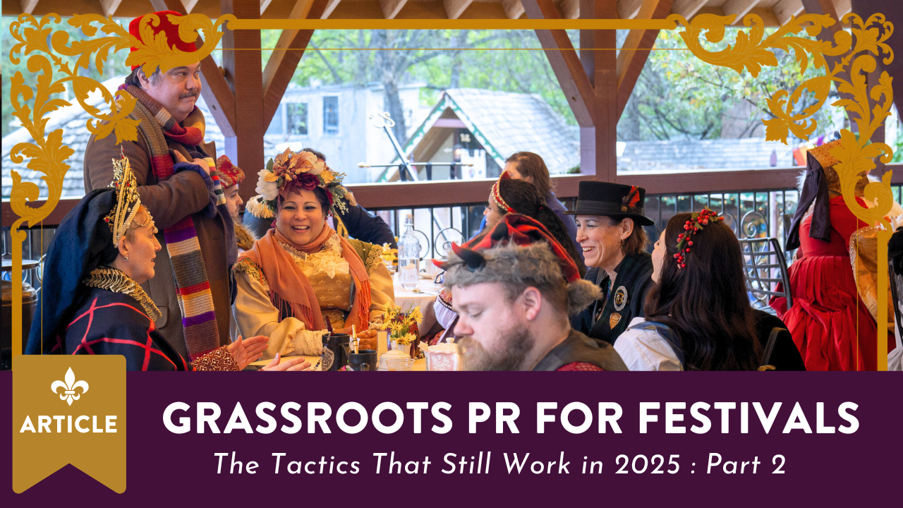 Grassroots PR for Festivals: The Tactics That Still Work in 2025 – Part 2
