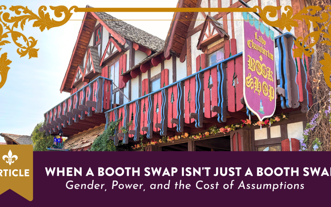 🎪 When a Booth Swap Isn’t Just a Booth Swap: Gender, Power, and the Cost of Assumptions