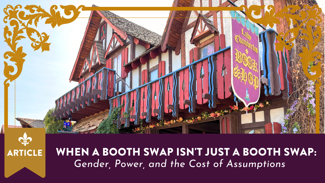 🎪 When a Booth Swap Isn’t Just a Booth Swap: Gender, Power, and the Cost of Assumptions
